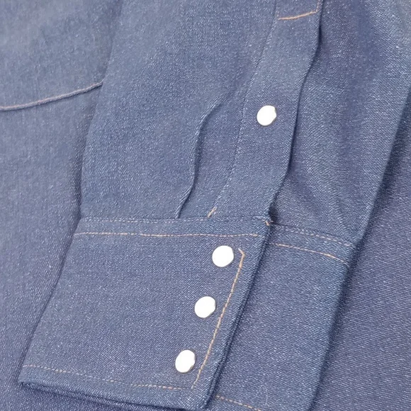 Carhartt Western Shirt 8.5oz Cotton Heavy Duty Pearl Snap Size 20x36 (3x-4x) - Picture 7 of 11